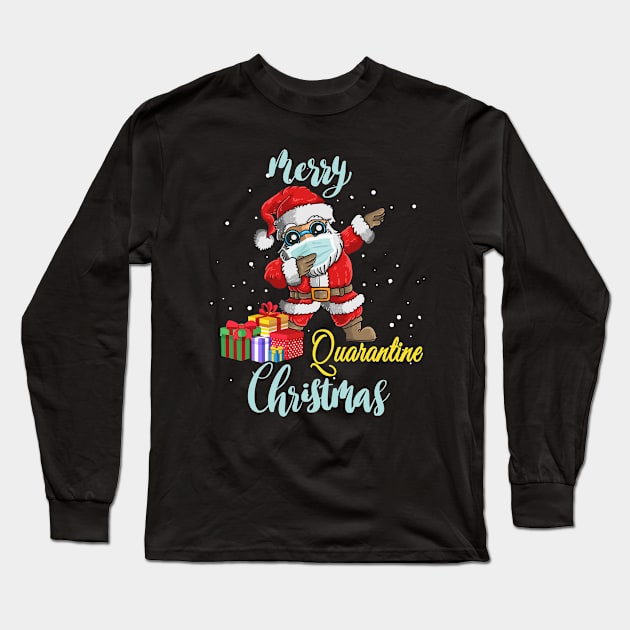 merry quarantine Christmas Long Sleeve T-Shirt by Magic Arts